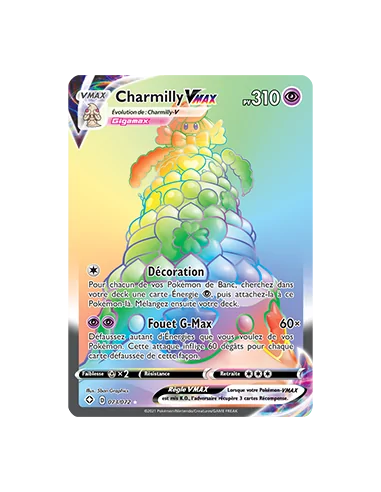 CARTE POKÉMON CHARMILLY VMAX 73/72 EB 4.5 - Cartes Pokémon Françaises | Keytwo.be votre boutique Pokémon de référence