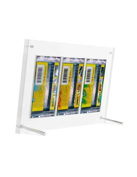 Protection acrylique PROKASES® pour 3 boosters paquet de cartes UV Résistant (99,9%) - Protection Acrylique PROKASES® pour des  