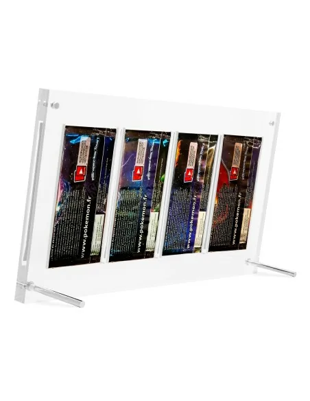 Protection acrylique PROKASES® pour 4 boosters paquet de cartes UV Résistant (99,9%) - Protection Acrylique PROKASES® pour des  