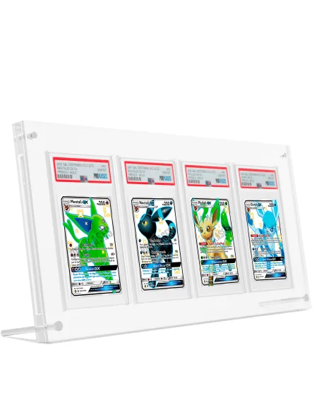 Protection Acrylique PROKASES® pour 4 cartes PSA UV Résistant (99,9%) - Protection Acrylique PROKASES® pour des cartes PSA | Key