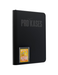 Portfolio Noir Top Loader PROKASES® capacité 216 - Portfolio Top Loader PROKASES® | Keytwo.be votre boutique Pokémon de référenc