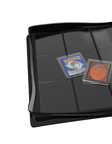 Portfolio Noir Top Loader PROKASES® capacité 216 - Portfolio Top Loader PROKASES® | Keytwo.be votre boutique Pokémon de référenc