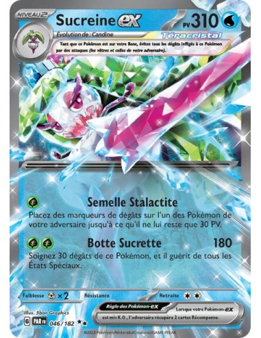 Sucreine ex 46/182 - Carte Pokémon Faille Paradoxe [FR] - Cartes Pokémon Françaises | Keytwo.be votre boutique Pokémon de référe