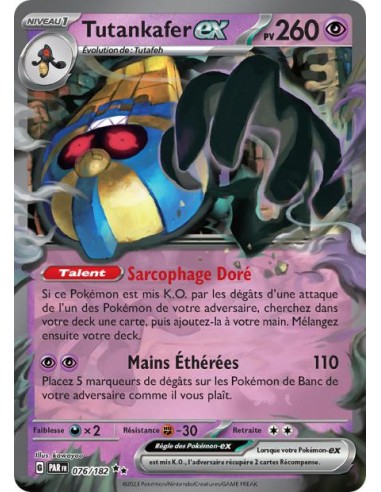 Tutankafer ex 76/182 - Carte Pokémon Faille Paradoxe [FR] - Cartes Pokémon Françaises | Keytwo.be votre boutique Pokémon de réfé