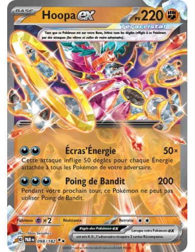 Hoopa ex 98/182 - Carte Pokémon Faille Paradoxe [FR] - Cartes Pokémon Françaises | Keytwo.be votre boutique Pokémon de référence