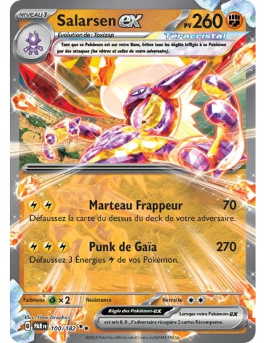 Salarsen ex 100/182 - Carte Pokémon Faille Paradoxe [FR] - Cartes Pokémon Françaises | Keytwo.be votre boutique Pokémon de référ