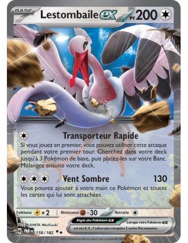 Lestombaile ex 156/182 - Carte Pokémon Faille Paradoxe [FR] - Cartes Pokémon Françaises | Keytwo.be votre boutique Pokémon de ré