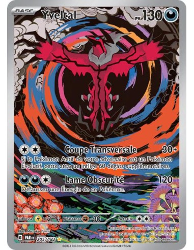 Yveltal 205/182- Carte Pokémon Faille Paradoxe [FR] - Cartes Pokémon Françaises | Keytwo.be votre boutique Pokémon de référence