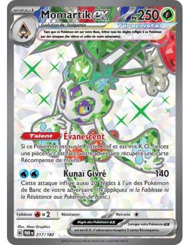 Momartik ex 217/182 - Carte Pokémon Faille Paradoxe [FR] - Cartes Pokémon Françaises | Keytwo.be votre boutique Pokémon de référ