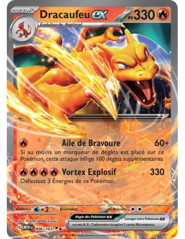 Dracaufeu ex 6/165 - Carte Pokémon Ecarlate et Violet 151 E&V 3.5 [FR] - Cartes à l'unité Pokémon | Keytwo.be votre boutique Pok