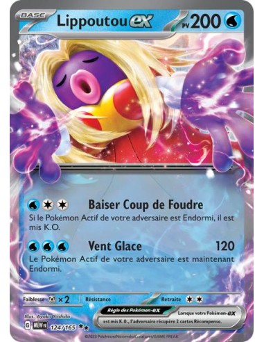 Lippoutou ex 124/165 - Carte Pokémon Ecarlate et Violet 151 E&V 3.5 [FR] - Cartes à l'unité Pokémon | Keytwo.be votre boutique P