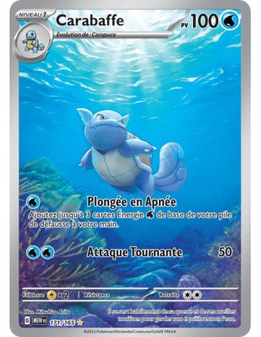 Carabaffe 171/165 - Carte Pokémon Ecarlate et Violet 151 E&V 3.5 [FR] - Cartes à l'unité Pokémon | Keytwo.be votre boutique Poké