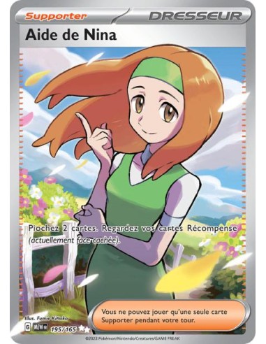 Aide de Nina 195/165 Dresseur - Carte Pokémon Ecarlate et Violet 151 E&V 3.5 [FR] - Cartes à l'unité Pokémon | Keytwo.be votre b