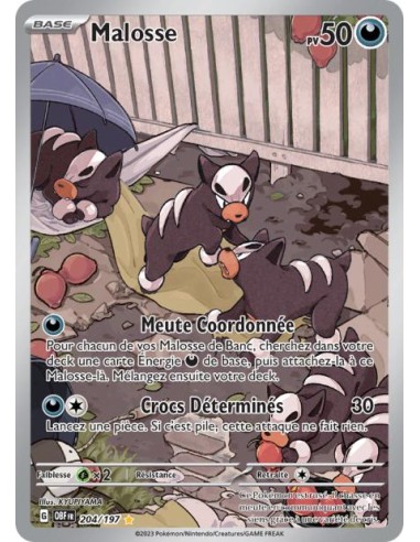 Malosse 204/197 - Carte Pokémon Flammes Obsidiennes [FR] - Cartes Pokémon Françaises | Keytwo.be votre boutique Pokémon de référ