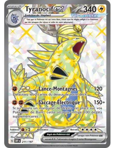 Tyranocif ex 211/197 - Carte Pokémon Flammes Obsidiennes [FR] - Cartes Pokémon Françaises | Keytwo.be votre boutique Pokémon de 