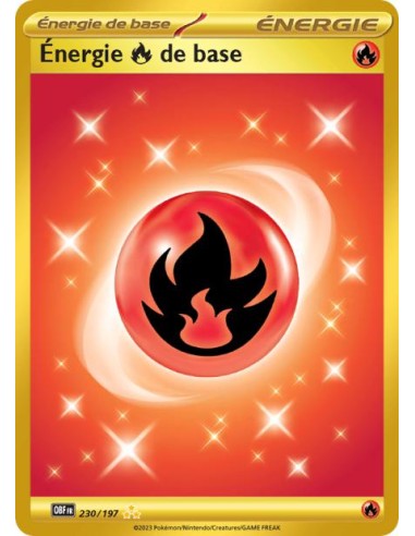 Énergie Feu de Base 230/197 - Carte Pokémon Flammes Obsidiennes [FR] - Cartes Pokémon Françaises | Keytwo.be votre boutique Poké