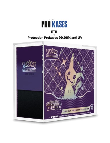 PACK ETB 4.5 + Protection Prokases acrilique - ETB Pokémon au meilleur prix ! | Keytwo.be votre boutique Pokémon de référence