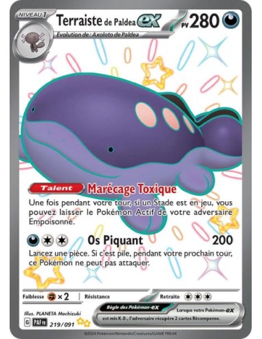 Terraiste de Paldéa ex 219/091 - Carte Pokémon Ecarlate et Violet [FR] - Cartes à l'unité Pokémon | Keytwo.be votre boutique Po