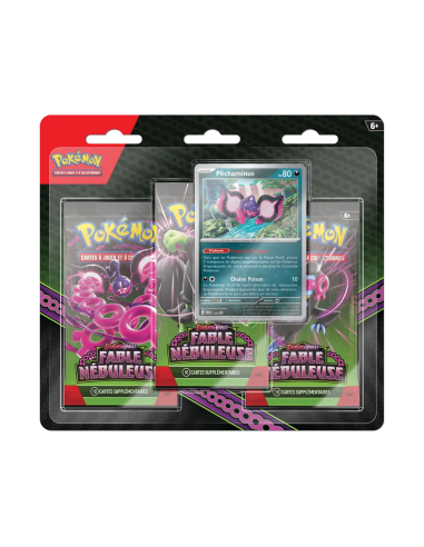 TRIPACK 3 BOOSTERS - FABLE NÉBULEUSE EV 06.5 FR - Tripack Pokémon | Keytwo.be votre boutique Pokémon de référence