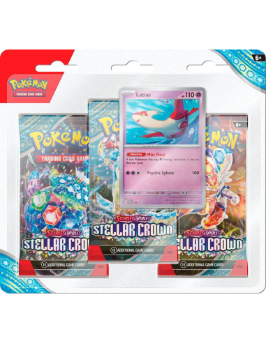 TriPack EV07 Latias - Couronne Stellaire (français) - Tripack Pokémon | Keytwo.be votre boutique Pokémon de référence