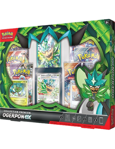 Coffret Collection Premium Ogerpon EX Pokémon [FR] - Coffret Ultra Premium | Keytwo.be votre boutique Pokémon de référence