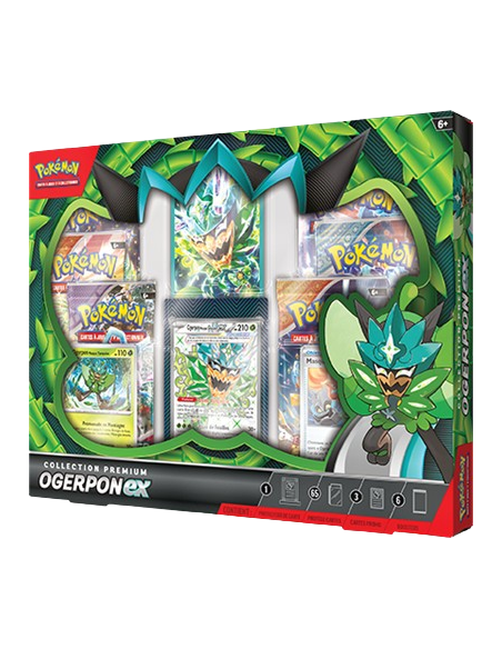 Coffret Collection Premium Ogerpon EX  Pokémon  [FR] - Coffret Ultra Premium | Keytwo.be votre boutique Pokémon de référence