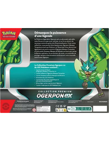 Coffret Collection Premium Ogerpon EX  Pokémon  [FR] - Coffret Ultra Premium | Keytwo.be votre boutique Pokémon de référence