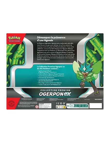 Coffret Collection Premium Ogerpon EX  Pokémon  [FR] - Coffret Ultra Premium | Keytwo.be votre boutique Pokémon de référence