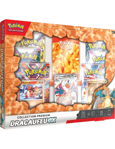 Coffret premium Dracaufeu ex 2023/10 [FR] - Coffret Pokémon français | Keytwo.be votre boutique Pokémon de référence