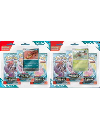 Tripack EV09 - Aventures Ensemble [FR] - Accueil | Keytwo.be votre boutique Pokémon de référence