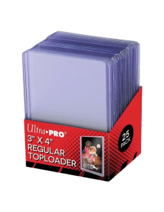 Ultra Pro - Protèges Cartes Standard - Toploader Transparent Regular Ultra Clear par 25 (77 x 100 mm) - Accueil | Keytwo.be votr
