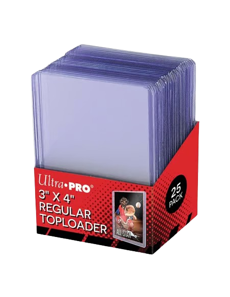 Ultra Pro - Protèges Cartes Standard - Toploader Transparent Regular Ultra Clear par 25 (77 x 100 mm) - Accueil | Keytwo.be votr