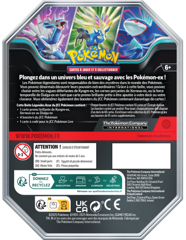 Pokémon - Pokébox  - Kyogre ex FR - Pokébox | Keytwo.be votre boutique Pokémon de référence