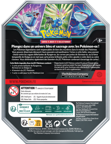 Pokémon - Pokébox  - Kyogre ex FR - Pokébox | Keytwo.be votre boutique Pokémon de référence