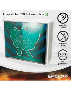 Protection Acrylique pour coffret ETB Elite Trainer Box UV Résistant (98%) - Protection Acrylique PROKASES® pour coffret ETB Eli
