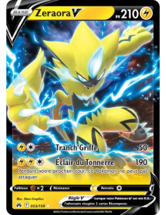 Zeraora V 053/159 - Carte Pokémon Epée et bouclier Zénith suprême [FR] - Accueil | Keytwo.be votre boutique Pokémon de référence