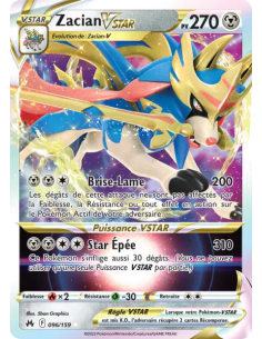 Zacian V STAR 096/159 - Carte Pokémon Epée et bouclier Zénith suprême [FR - Accueil | Keytwo.be votre boutique Pokémon de référe