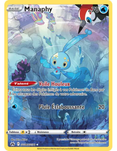 Manaphy GG06/GG70 - Carte Pokémon Epée et bouclier Zénith suprême [FR] - Cartes à l'unité Pokémon | Keytwo.be votre boutique Pok