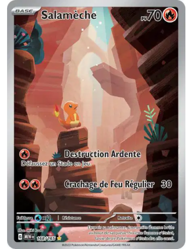 Salamèche 168/165 - Carte Pokémon Écarlate et Violet 151 [FR] - Accueil | Keytwo.be votre boutique Pokémon de référence