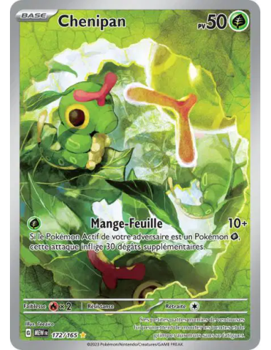 Chenipan 172/165 - Carte Pokémon Écarlate et Violet 151 [FR] - Accueil | Keytwo.be votre boutique Pokémon de référence