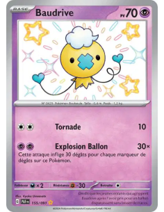 Baudrive 155/91 - Carte Pokémon Écarlate et Violet Destinées de Paldea [FR] - Accueil | Keytwo.be votre boutique Pokémon de réfé