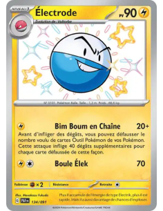 Electrode 131/091 - Carte Pokémon Écarlate et Violet Destinées de Paldea [FR] - Accueil | Keytwo.be votre boutique Pokémon de ré