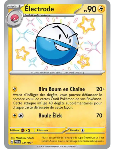 Electrode 131/091 - Carte Pokémon Écarlate et Violet Destinées de Paldea [FR] - Accueil | Keytwo.be votre boutique Pokémon de ré