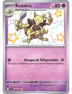 Kadabra 149/091 - Carte Pokémon Écarlate et Violet Destinées de Paldea [FR] - Accueil | Keytwo.be votre boutique Pokémon de réfé