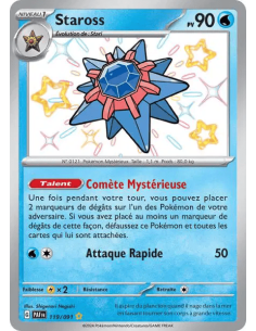 Staross 119/091 - Carte Pokémon Écarlate et Violet Destinées de Paldea [FR] - Accueil | Keytwo.be votre boutique Pokémon de réfé