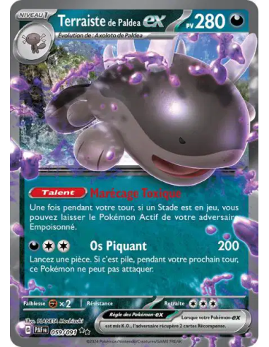 Terraiste de Paldea EX 059/091 - Carte Pokémon Écarlate et Violet Destinées de Paldea [FR] - Accueil | Keytwo.be votre boutique 
