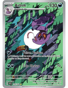 Arbok 176/162- Carte Pokémon Écarlate et Violet Forces Temporelles [FR] - Accueil | Keytwo.be votre boutique Pokémon de référenc