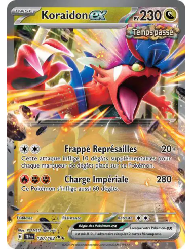 Koraidon EX 120/162- Carte Pokémon Écarlate et Violet Forces Temporelles [FR] - Accueil | Keytwo.be votre boutique Pokémon de ré