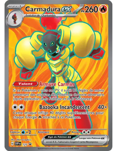 Carmadura EX Promos 125/220- Carte Pokémon Écarlate et Violet Promos Écarlate et Violet [FR] - Accueil | Keytwo.be votre boutiqu