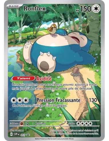 Ronflex Promos 051/220- Carte Pokémon Écarlate et Violet Promos Écarlate et Violet [FR] - Accueil | Keytwo.be votre boutique Pok